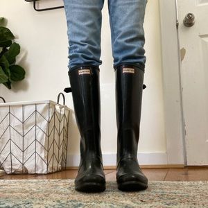 Tall Glossy Hunter Rainboots